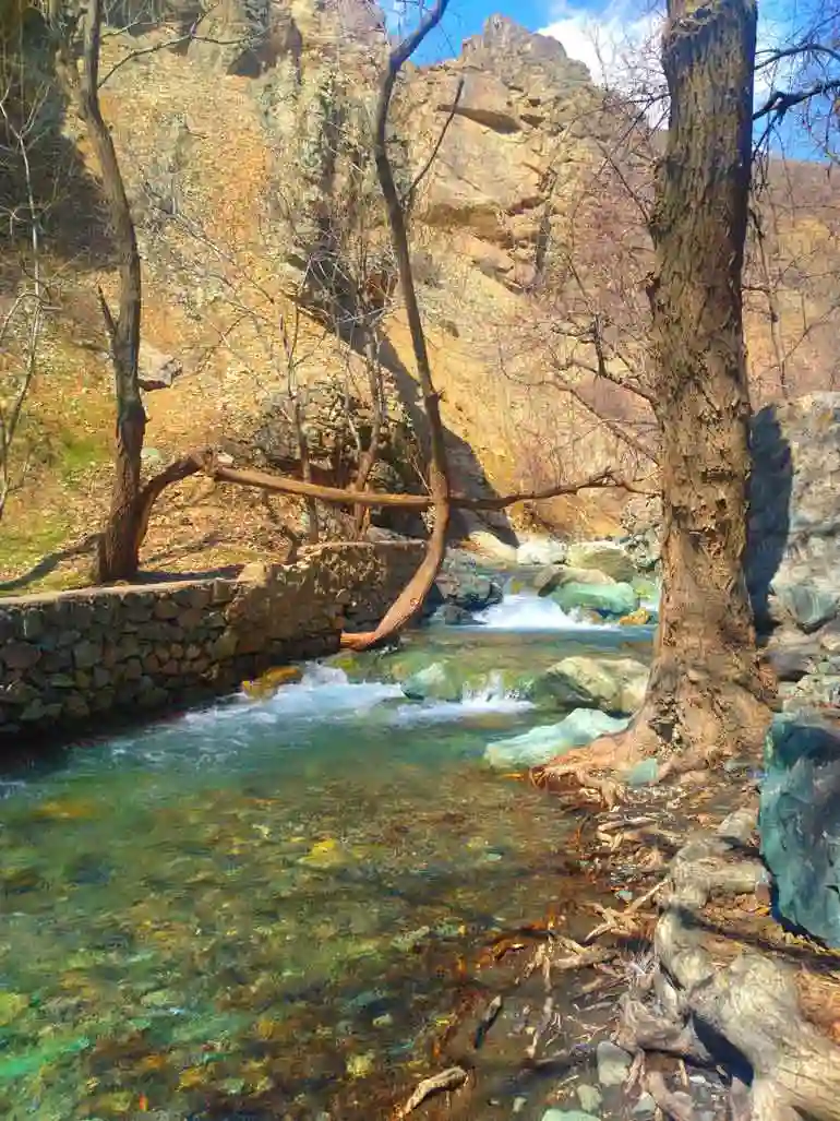 مسیر رفتن به آبشار رندان