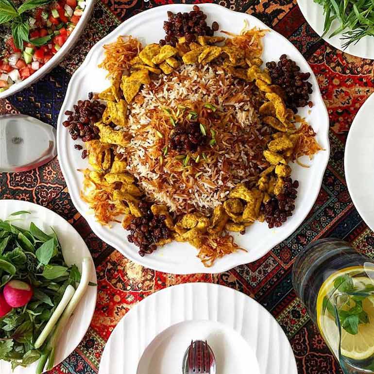 رشته پلوی مشهدی