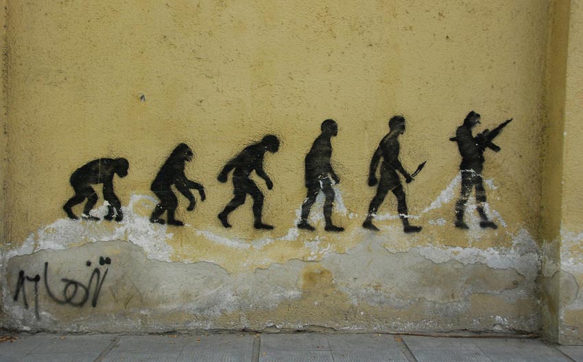 گرافیتی در خیابان ولیعصر تهران