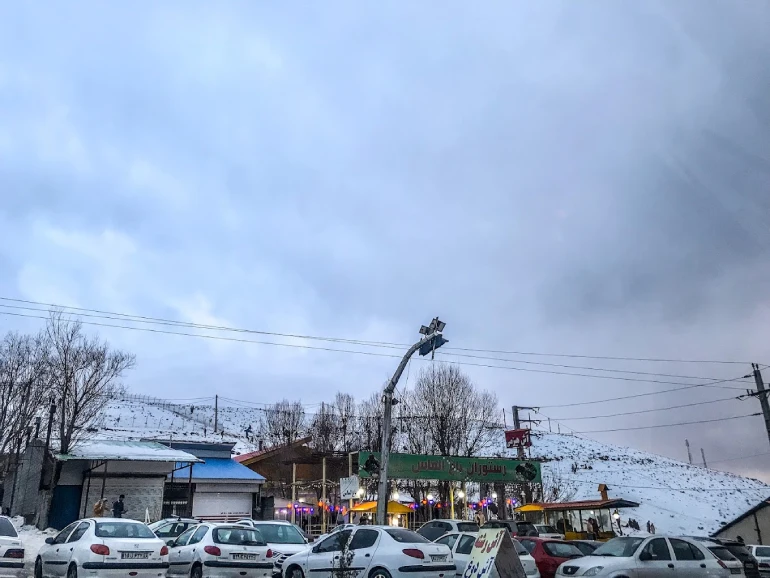 مسیر رفتن به پیست اسکی آبعلی