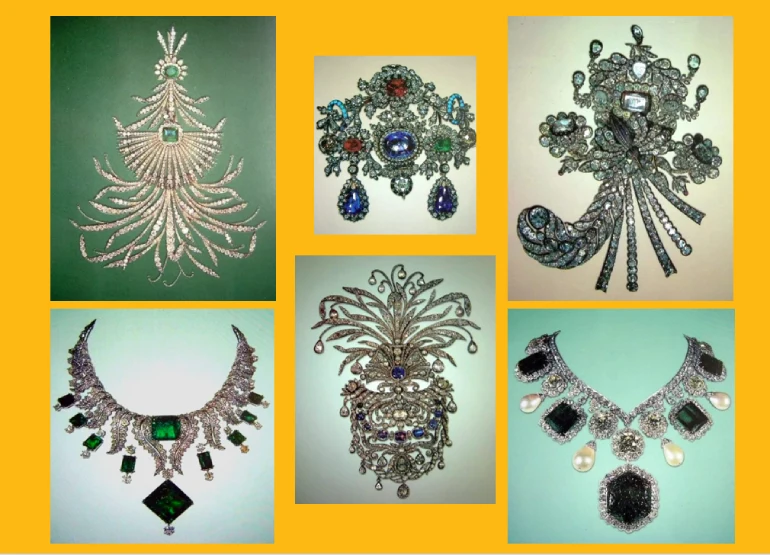 گردنبندهای جواهر موزه جواهرات ملی تهران