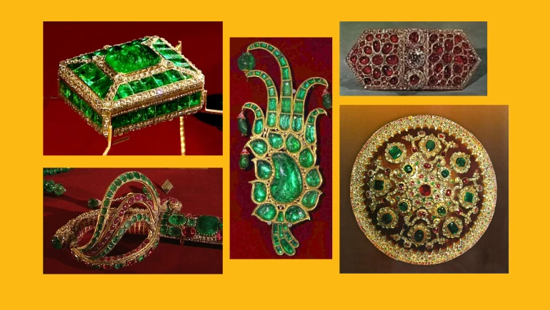 آثار نگهداری شده در موزه جواهرات ملی در تهران