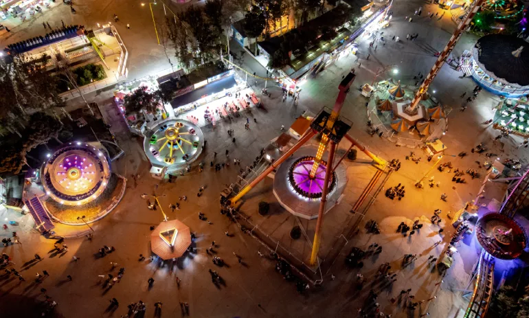 بخش‌های مختلف پارک ارم تهران