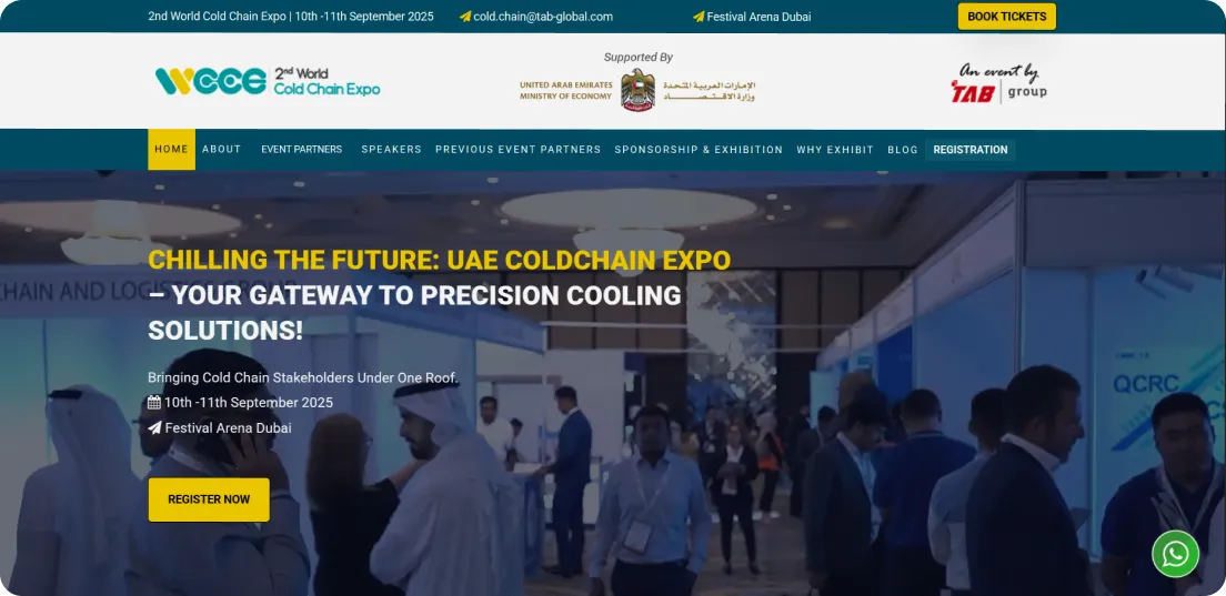 سایت رسمی نمایشگاه زنجیره تامین سرد