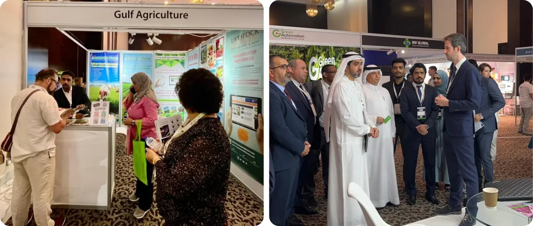 غرفه‌داران نمایشگاه تجهیزات گلخانه