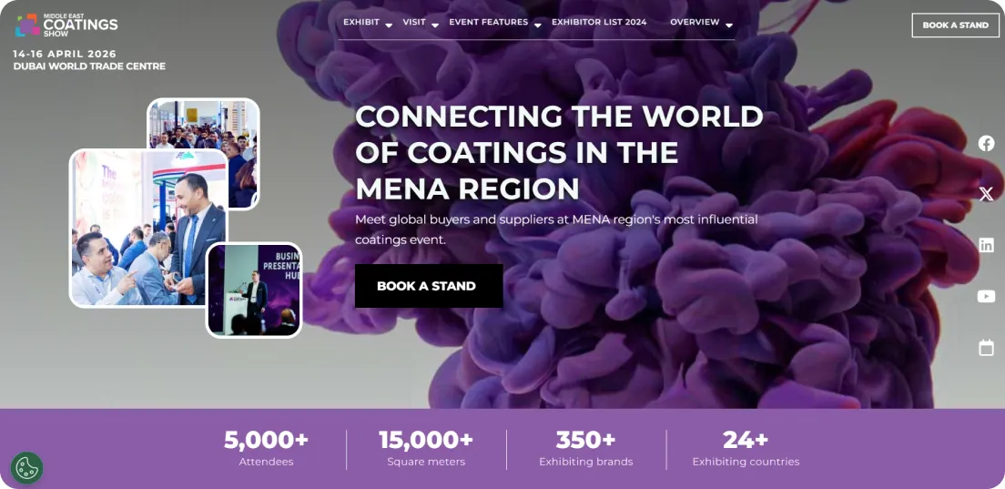 سایت رسمی نمایشگاه رنگ و پوشش