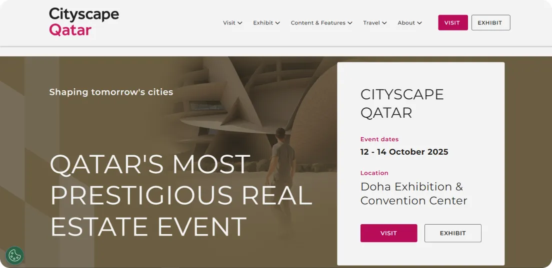 سایت رسمی نمایشگاه املاک و مستغلات دوحه