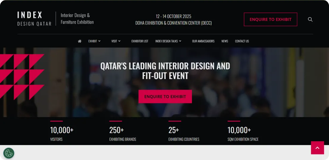 سایت رسمی نمایشگاه ایندکس دوحه