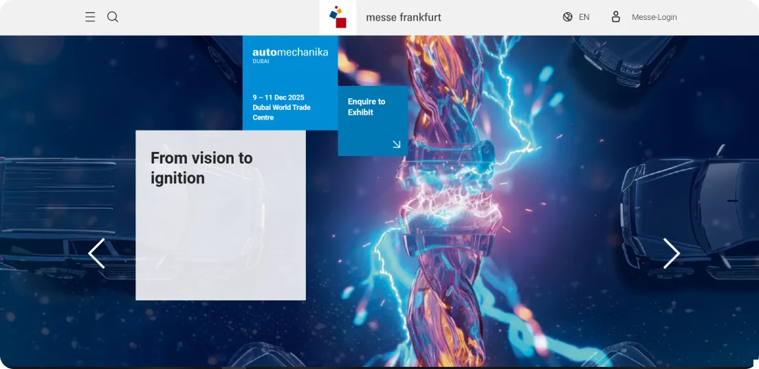 سایت نمایشگاه اتومکانیکا دبی