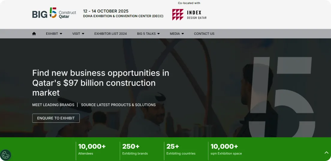 سایت رسمی نمایشگاه بیگ فایو قطر