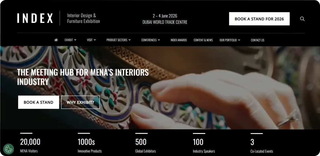 سایت رسمی نمایشگاه Index Dubai