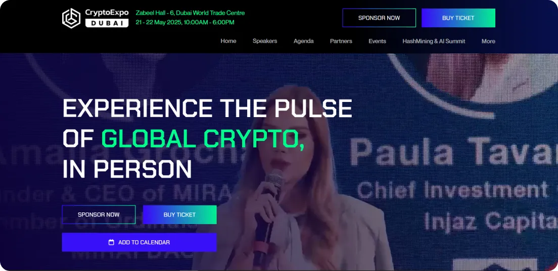 سایت رسمی نمایشگاه کریپتو دبی