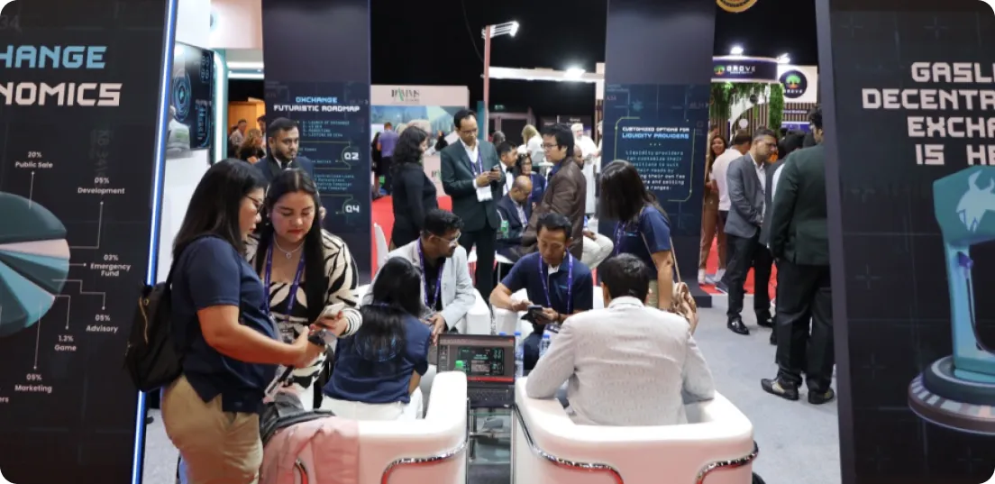 غرفهداران نمایشگاه کریپتو دبی