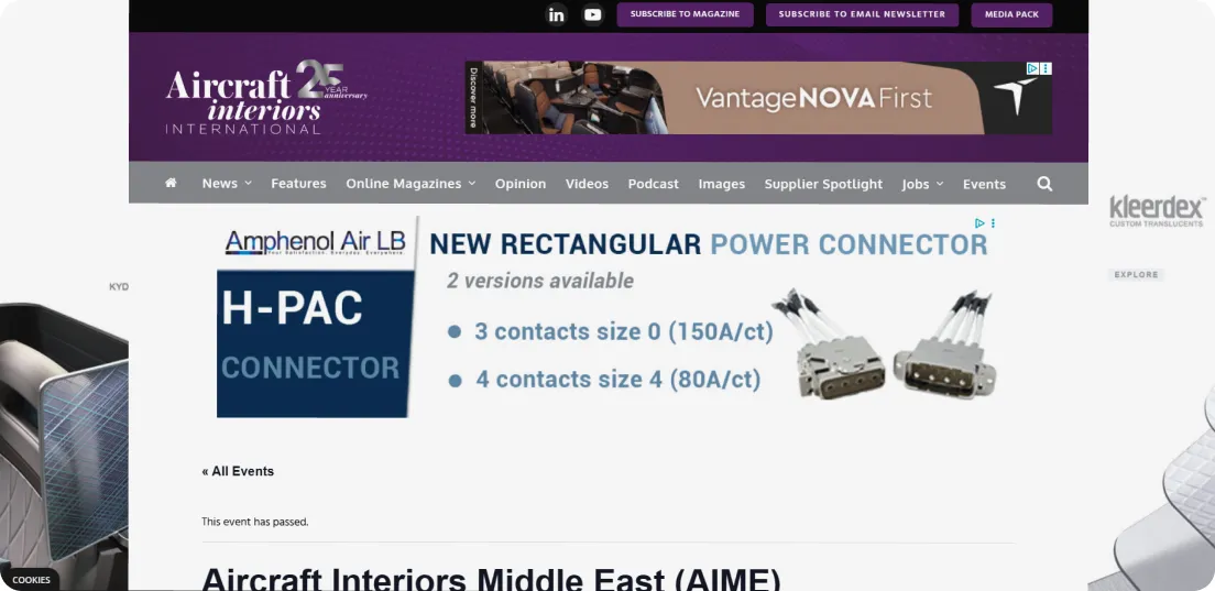 سایت رسمی نمایشگاه صنعت حمل و نقل هوایی